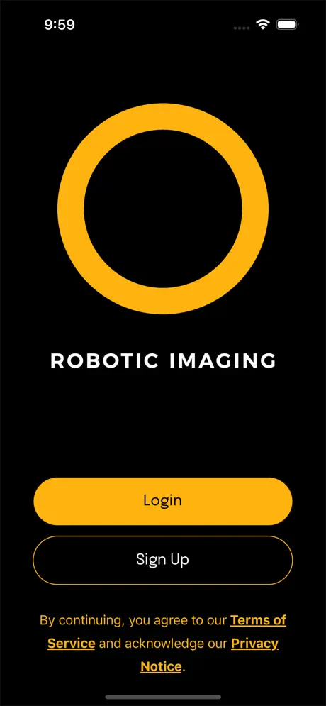 Robotic Imaging Mobile App